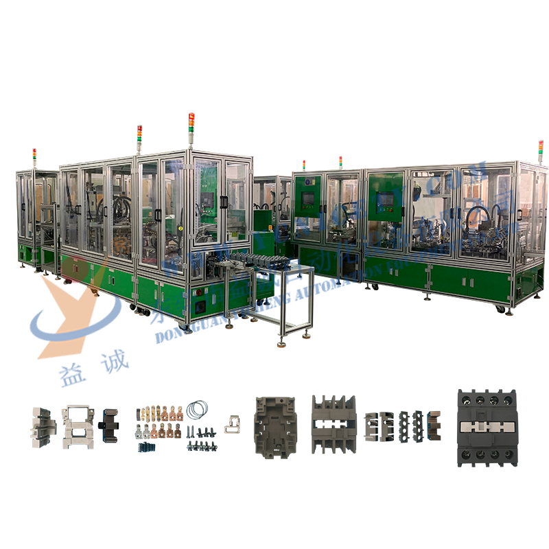 Automatic assembly equipment for AC contactors